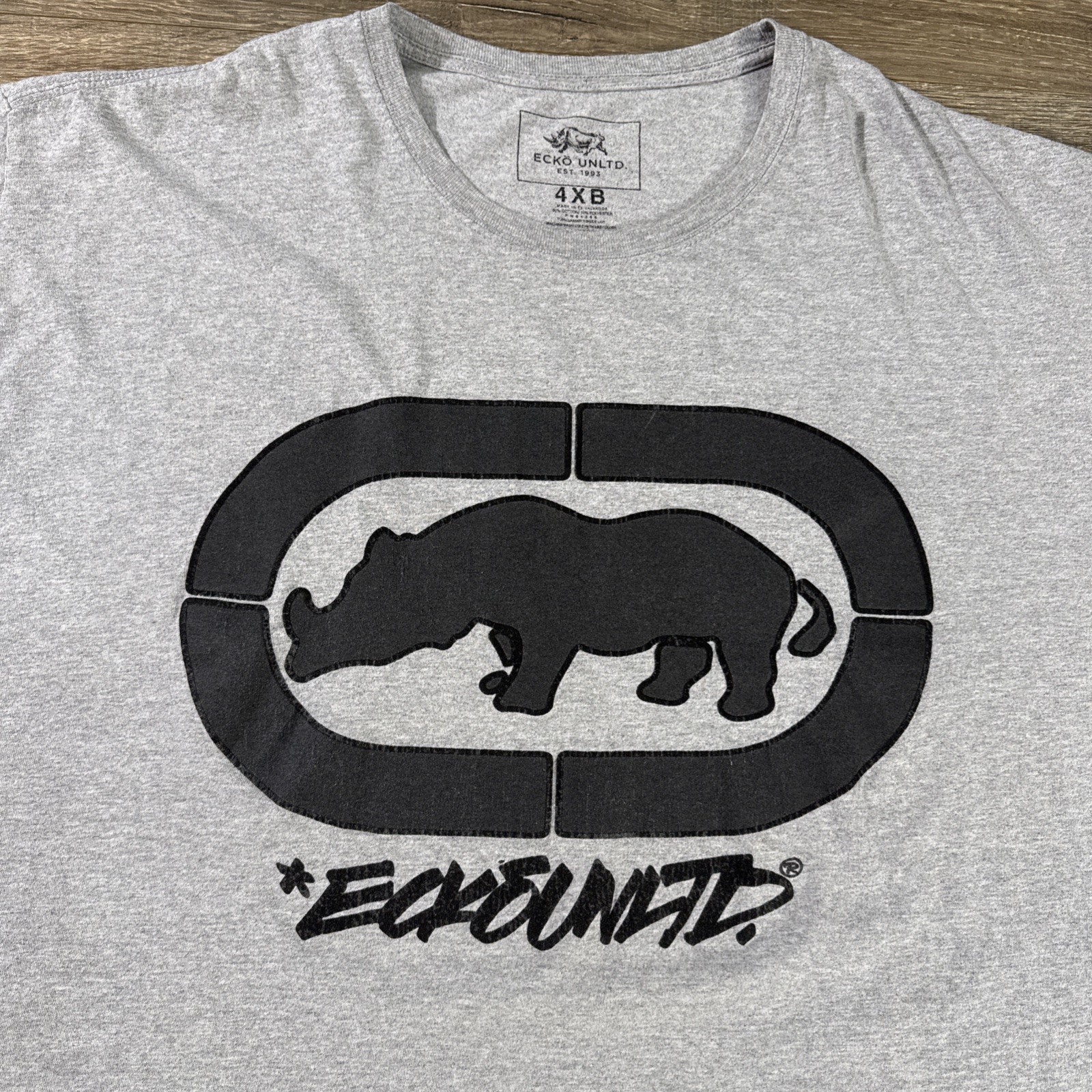 Vintage Ecko Unltd Mens T Shirt 4 XB Hip Hop Baggy Streetwear 90s Y2K Skater gallery