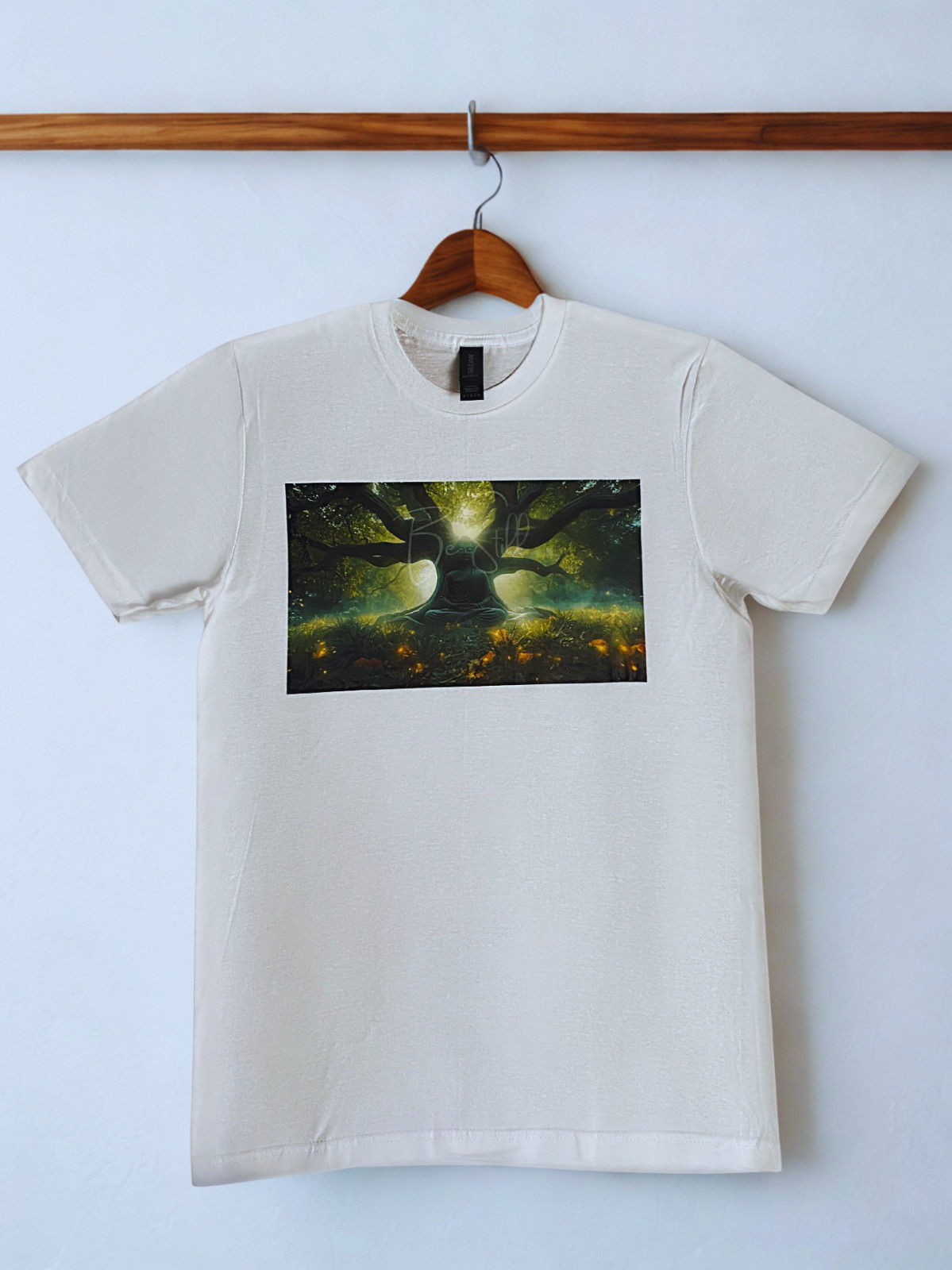 DTF Custom Made - BE STILL Short Sleeve T-Shirt - White SML gallery