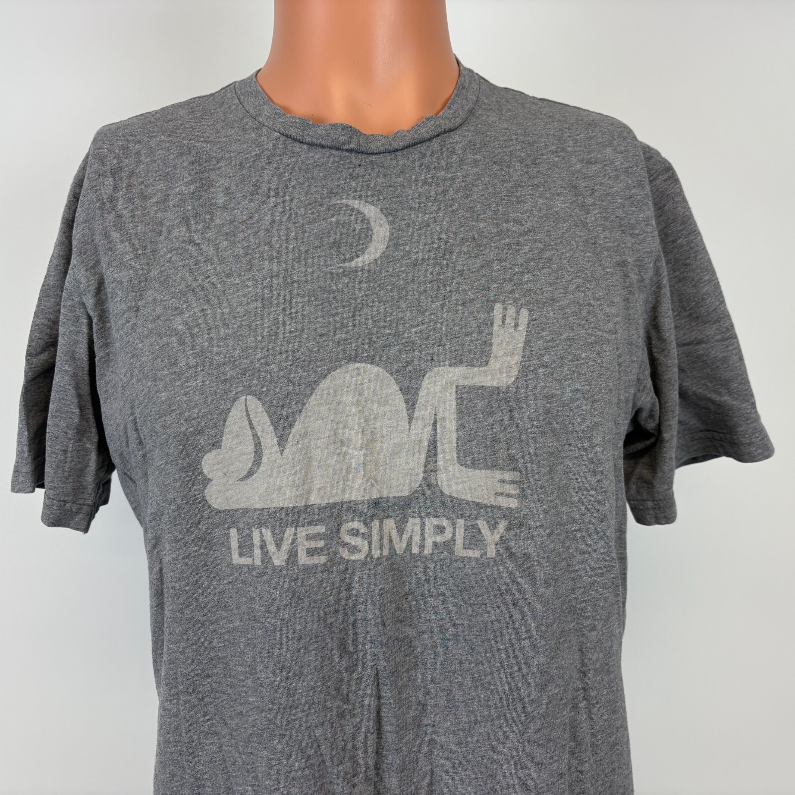 Patagonia Live Simply T Frog T Shirt Mens Size L Grey