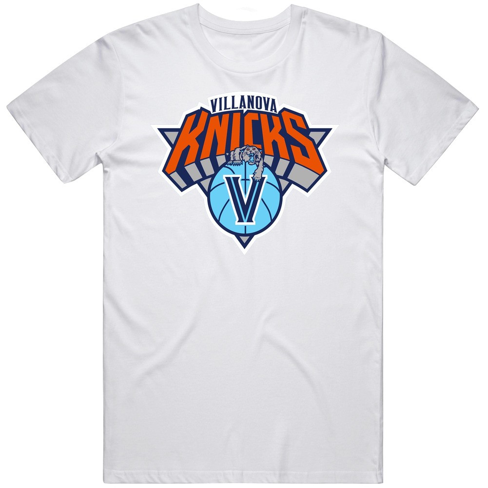 Villanova Knicks New York Mashup Parody Basketball T Shirt