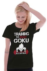 Anime Gym Workout Training to Beat Krillin Womens Top Junior Graphic Tee
