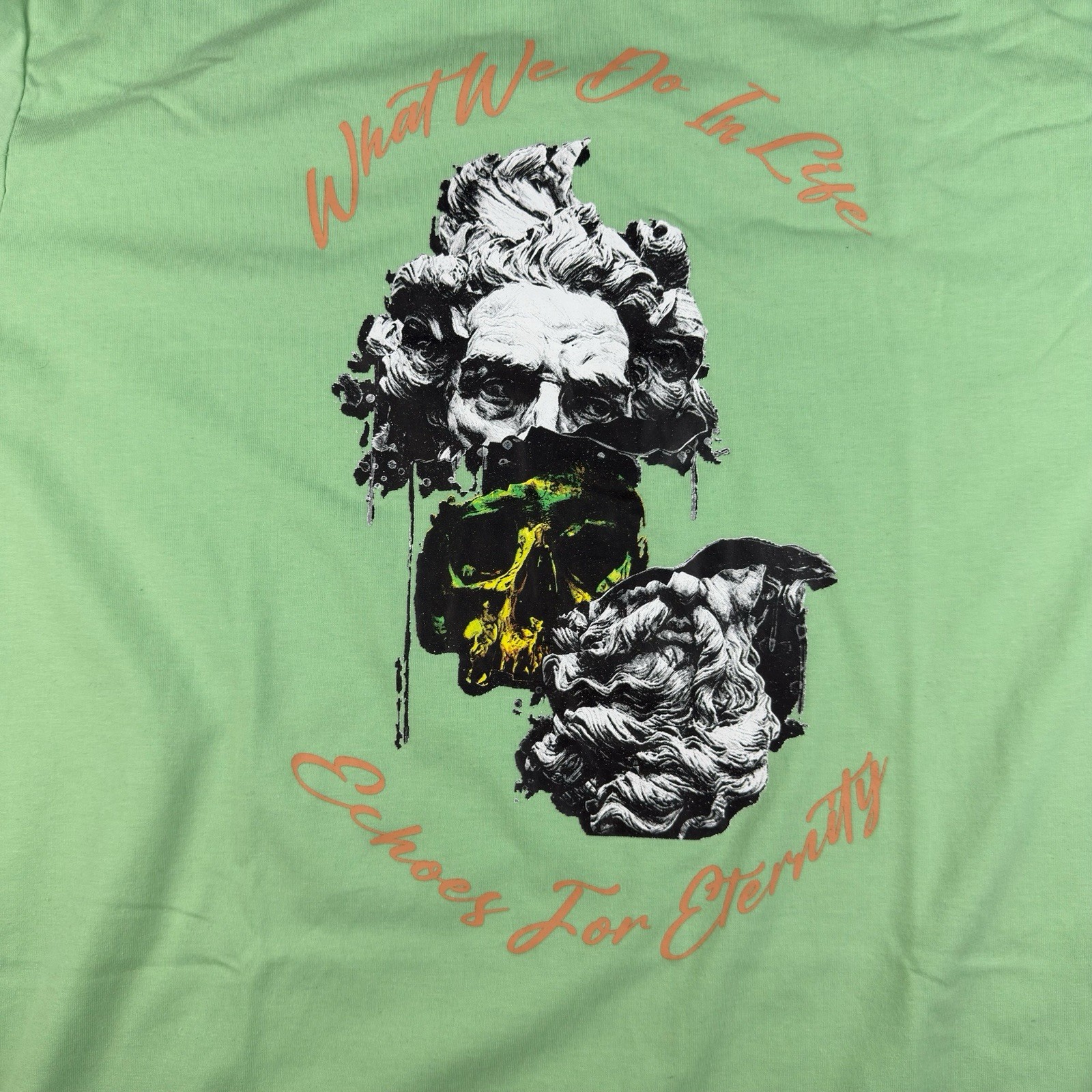 Genuine Shirt Men 2XL Mint Green Gladiator Movie Quote Skull Graphic Tee gallery