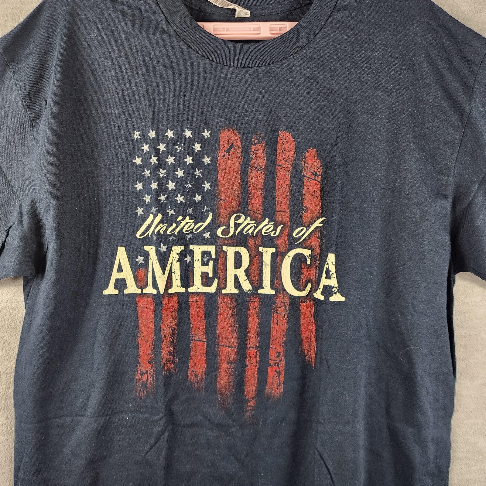 Alstyle Shirt Mens XL Blue United States Of America Flag Graphic Tee Patriotic gallery