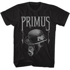 Primus – Monkey – American Classics – Solid Black Adult Short Sleeve T-Shirt