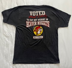 Buc-ees Men’s Gray Cotton Crew Neck Seniors 2022 Short Sleeves T-Shirt Size XL