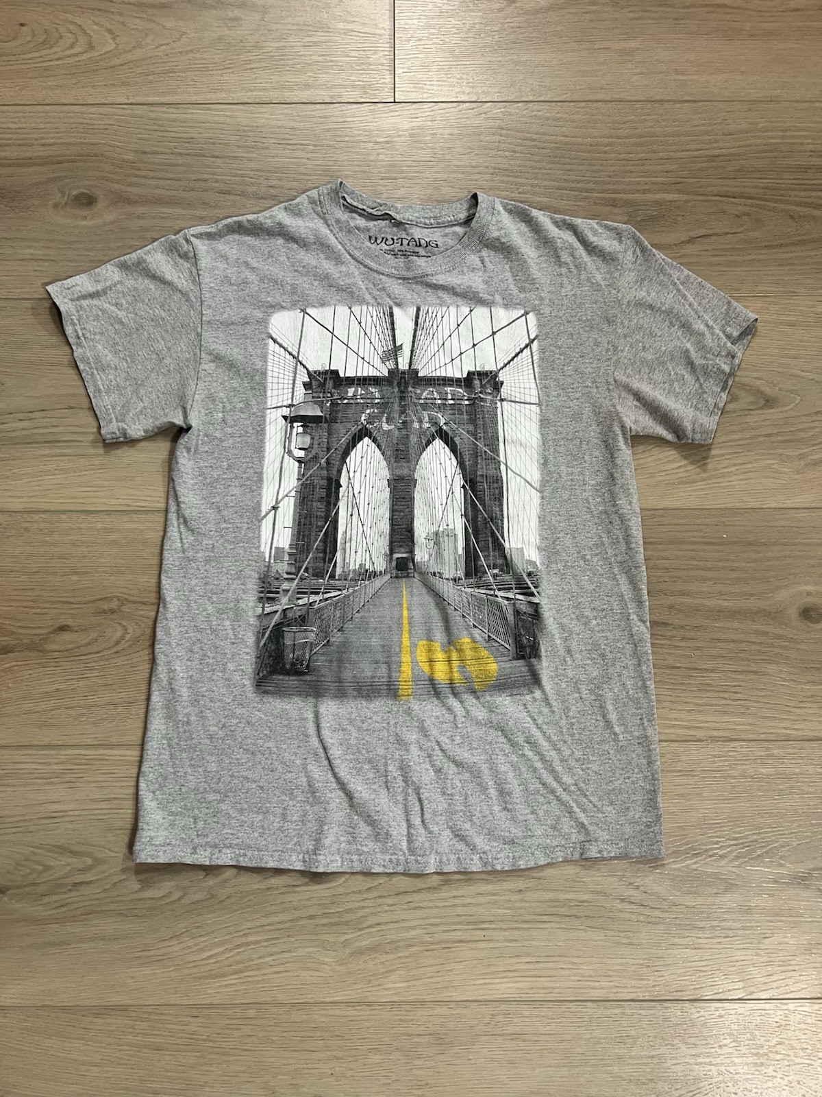 Wu-Tang Clan T-Shirt Mens Medium Live Nation Gray Graphic Tee Hip Hop Rap
