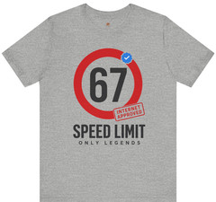 Funny 67 Meme Shirt Internet Approved Verified Tick Graphic Tee Only Legends
