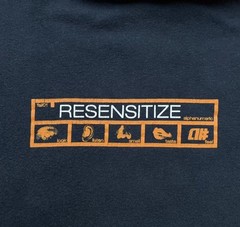 23×28 Vintage 2001 Alphanumeric Skateboards Resensitize Hoodie Skater Y2k 2000s