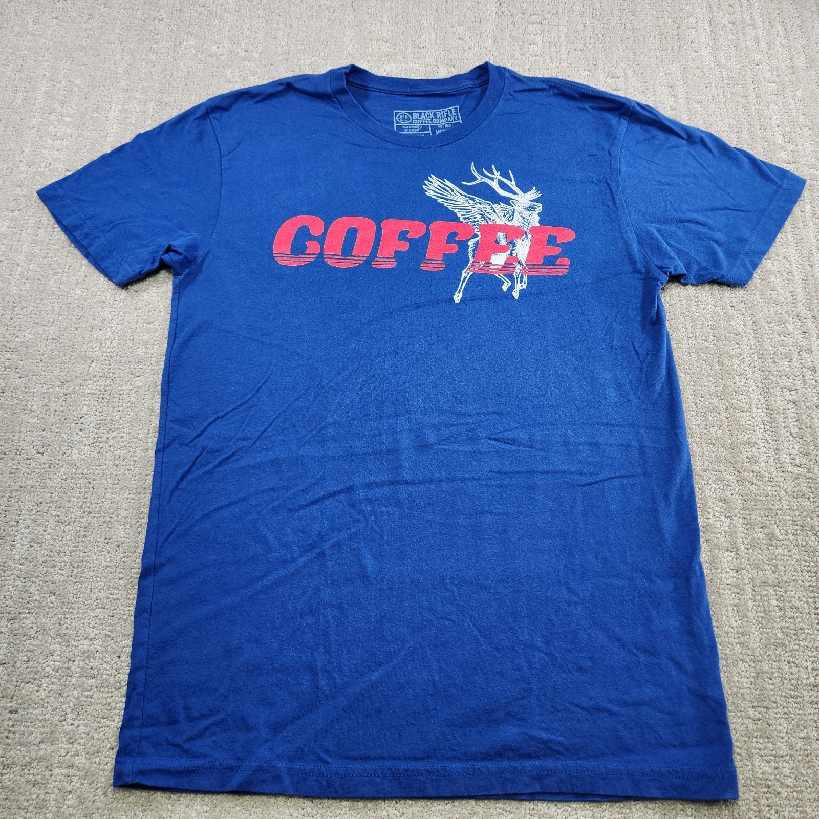 Black Rifle Coffee Company Shirt Men Medium Stretch Quick Dry Tactical USA Blue gallery