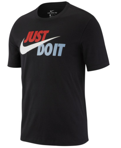 New Men’s Nike Just Do It Short Sleeve T-Shirt Black Tee (M) MEDIUM AR5006 010