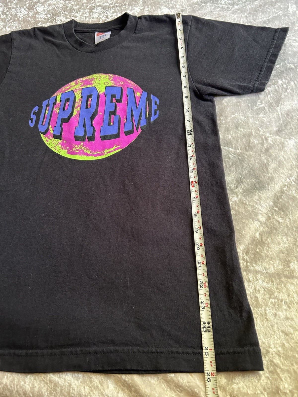 Supreme Lunar Black Small T-shirt 100% Cotton Made In USA gallery