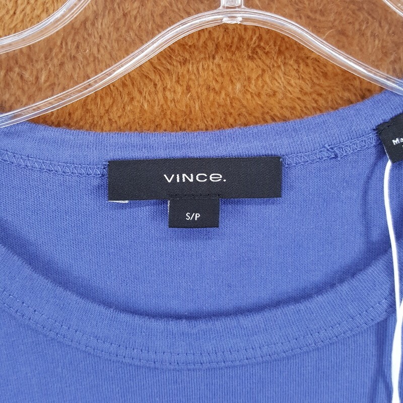 VINCE Shirt Mens Small Blue Pullover Crew Short Sleeve 100% Cotton T-Shirt Tee gallery