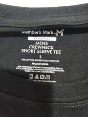Member’s Mark Men’s Essential Crew Neck Short Sleeve Tee Large Black