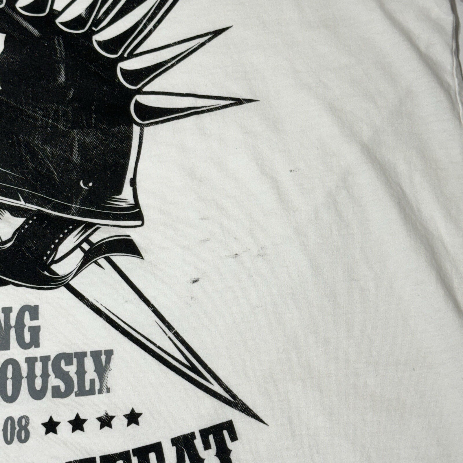 Headrush T-Shirt Mens 2XL Death B4 Defeat White Cotton Enforcer gallery