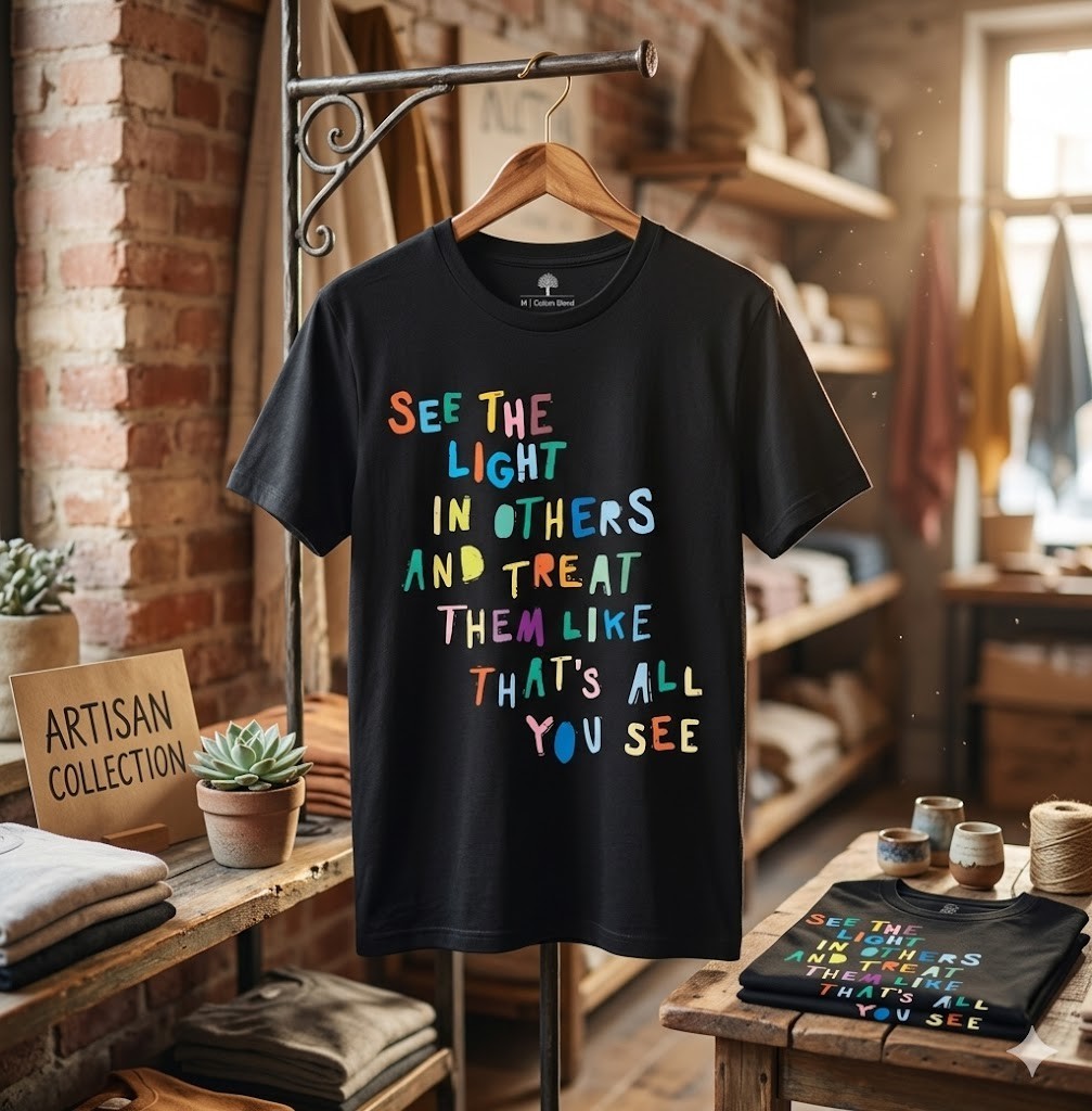 See The Light in Others Encouraging Positive Message T-Shirt – H067