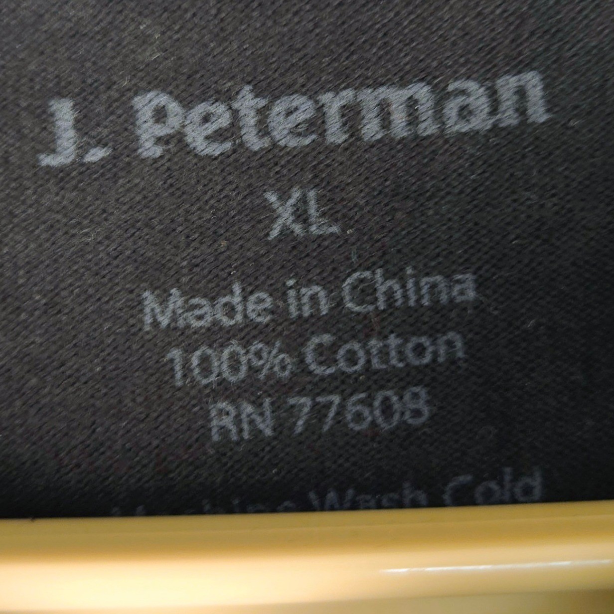 J. Peterman Mens XL Black Orange Colorblock Quilted Elbow Patch Jersey Shirt gallery