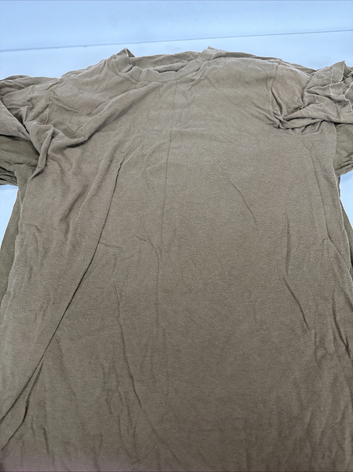 Lot Of 6 Vintage Military Issue T-Shirt Men's Size Small Brown Lally Mfg. Corp. gallery