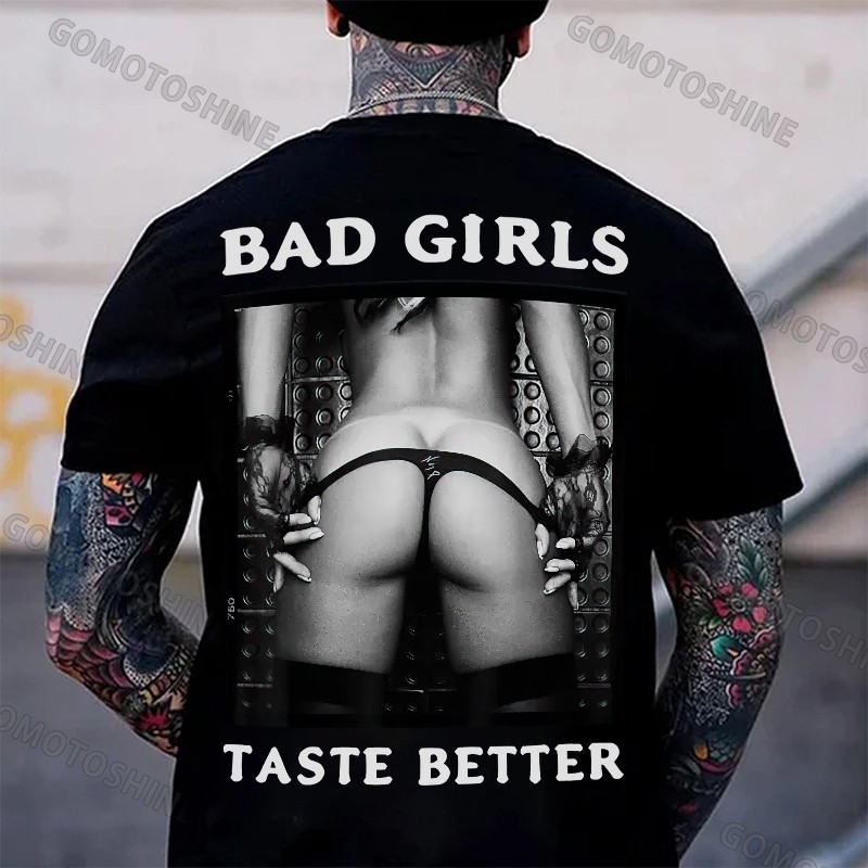 BAD GIRLS TASTE BETTER Sexy Woman Bundle Game Print Men's T-Shirt gallery