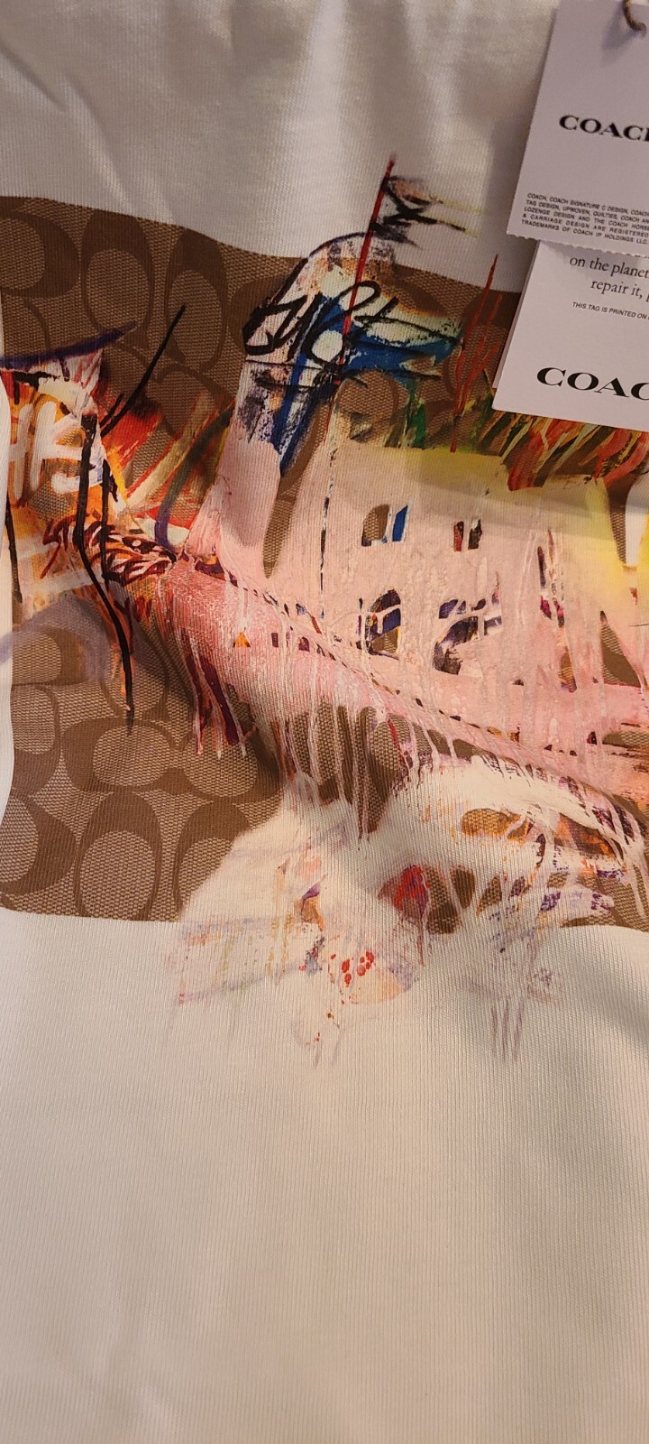 New Coach Men T-shirt Multicolor 2XL Limited Edition See MEASUREMENT. Big Tall gallery