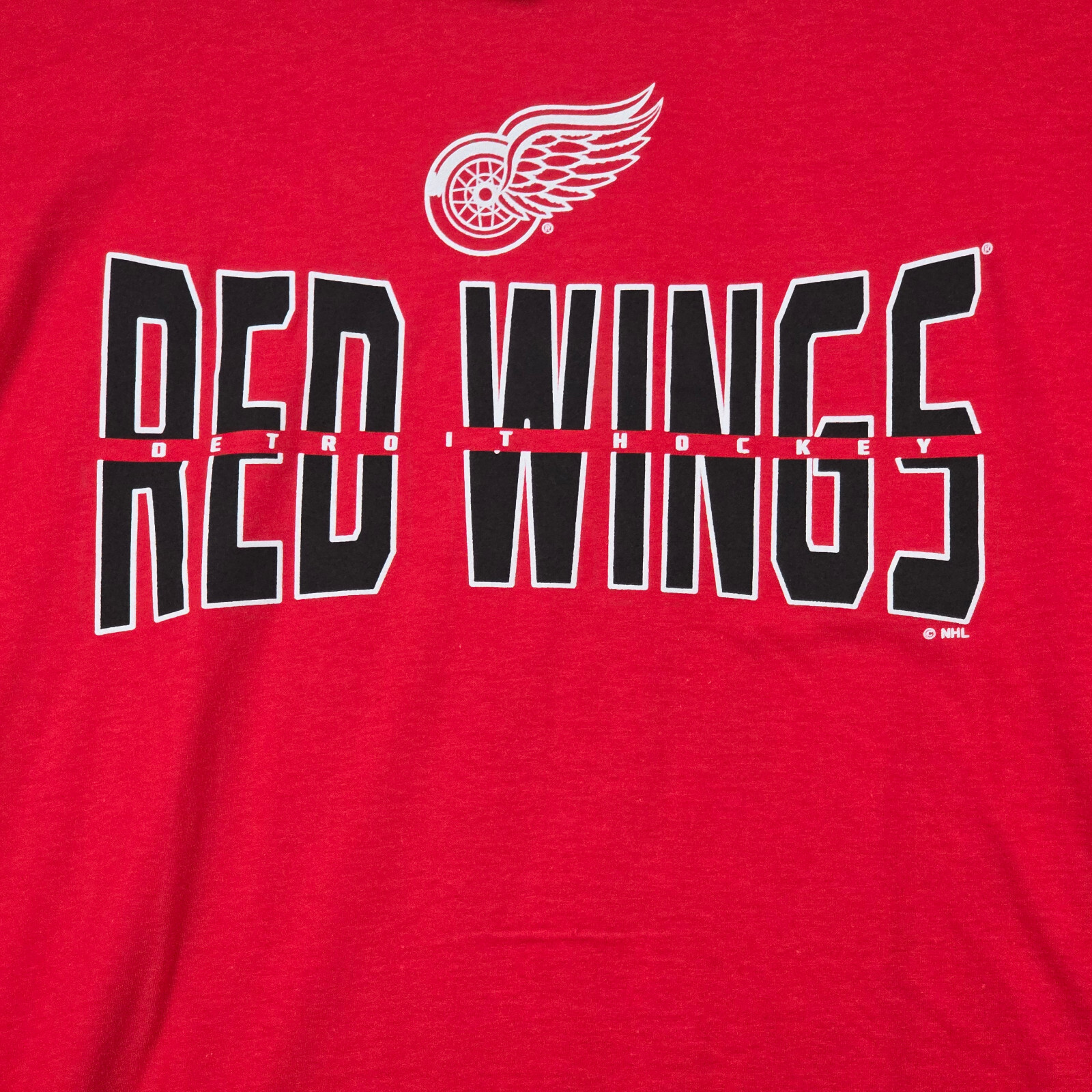 Detroit Red Wings Shirt Mens LARGE Red BLACK HOCKEY TOWN CASUAL NWT gallery