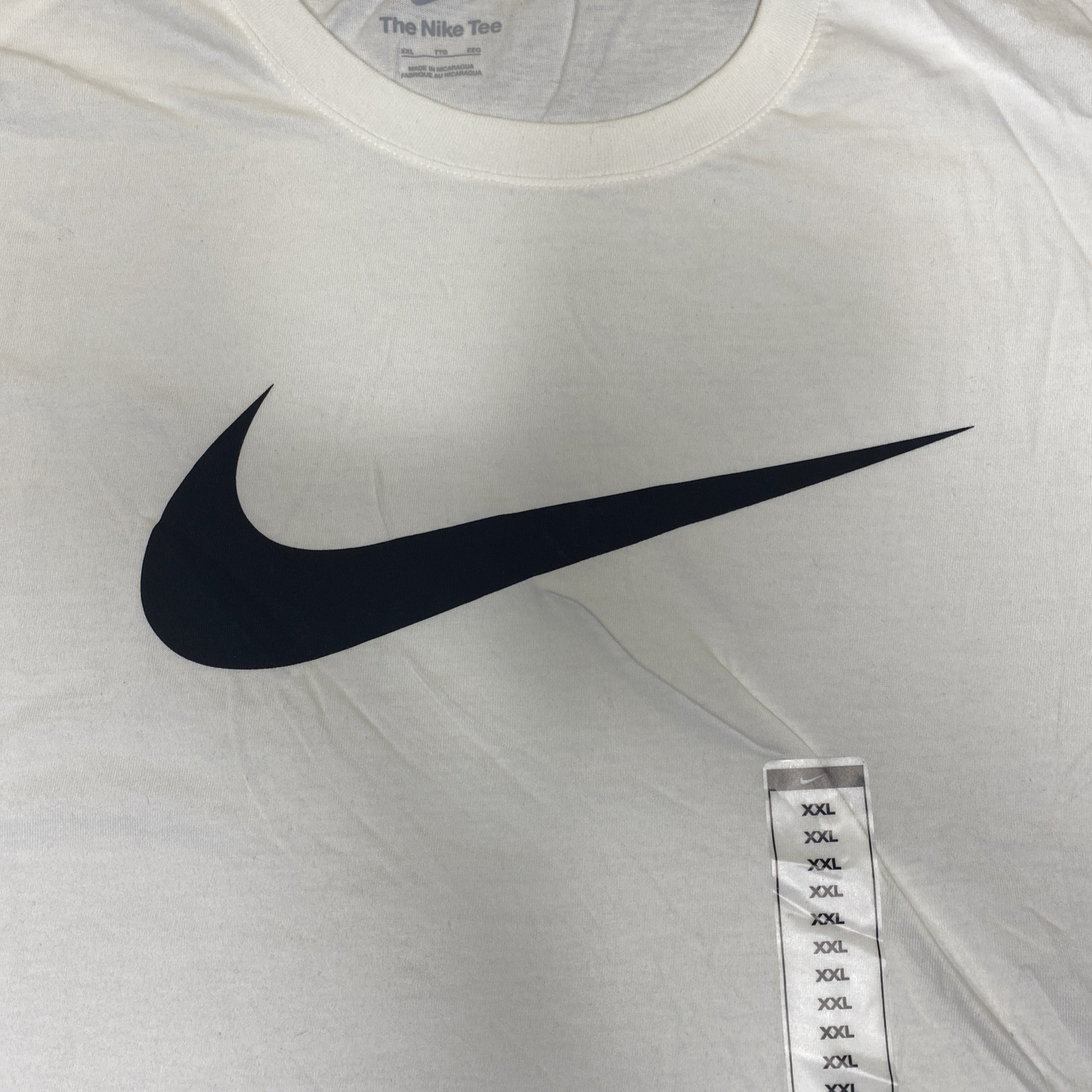nike sportswear t shirt mens xxl White Chest Swoosh DX1983-100 New Tee gallery