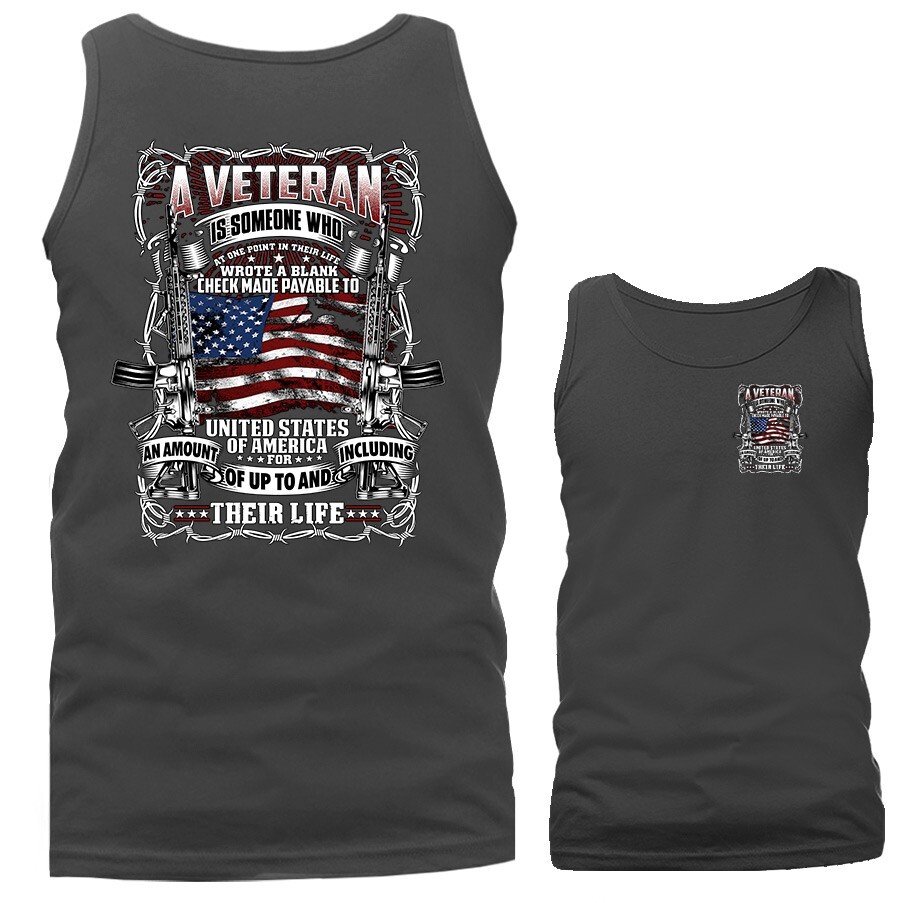 Military Veteran Patriotic US Flag Tank Top gallery