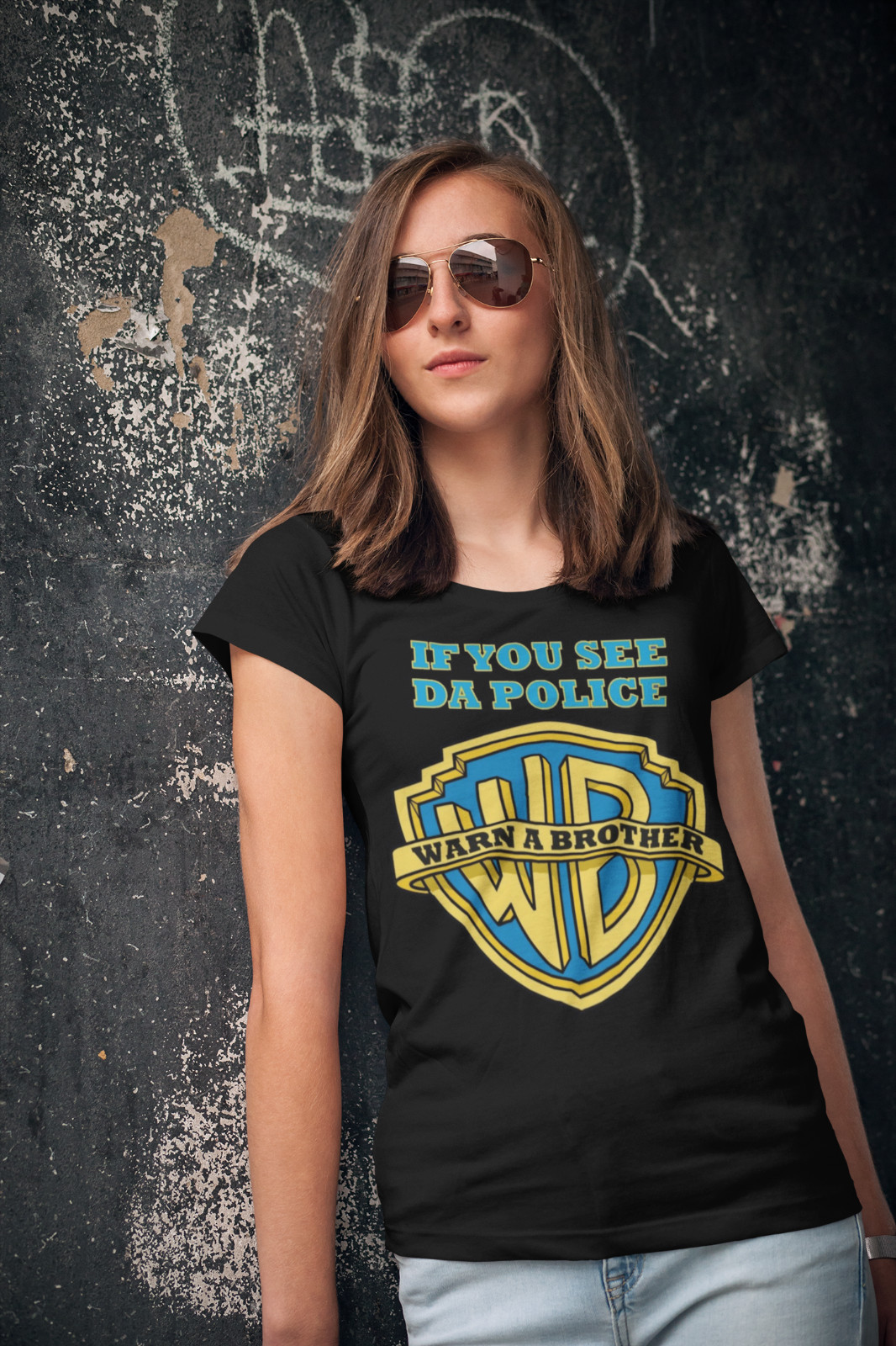 If You See Da Police Warn A Brother T-Shirt Funny Parody Tee Shirt Cops Swag gallery