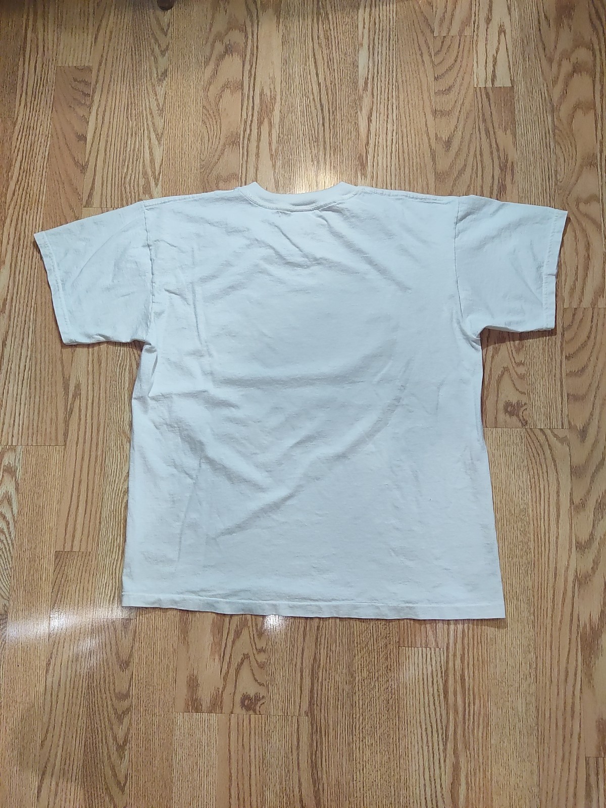Vintage 90s Art Shirt Landscape Barn Nature Rustic Mens Large White American gallery