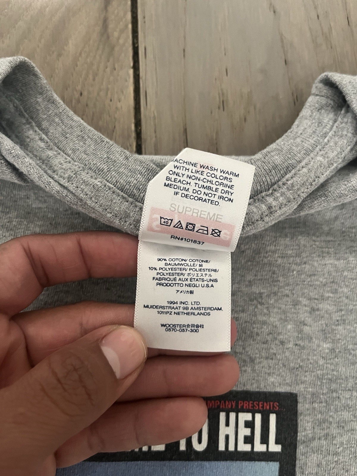 Supreme x Toy Machine “Welcome To Hell” Mens T-Shirt Size XL gallery