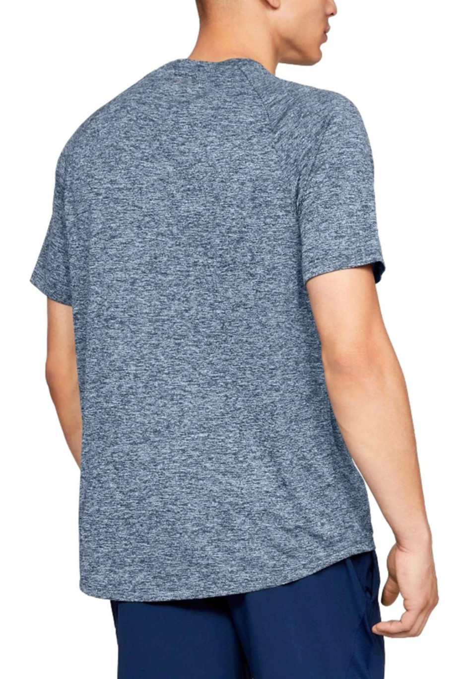 UNDER ARMOUR MEN'S UA TECH™ 2.0 SHORT SLEEVE TEE TRAINING GREY/ACADEMY BLUE M gallery