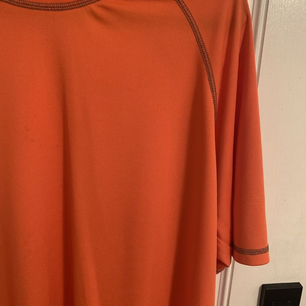 ZeroXposur Mens Tee Shirt XXL Sun Protection UPF 50+ TShirt Orange Short Sleeve gallery