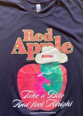 Red Apple cigarettes t shirt New Beverly Cinema Quentin Tarantino Navy Large