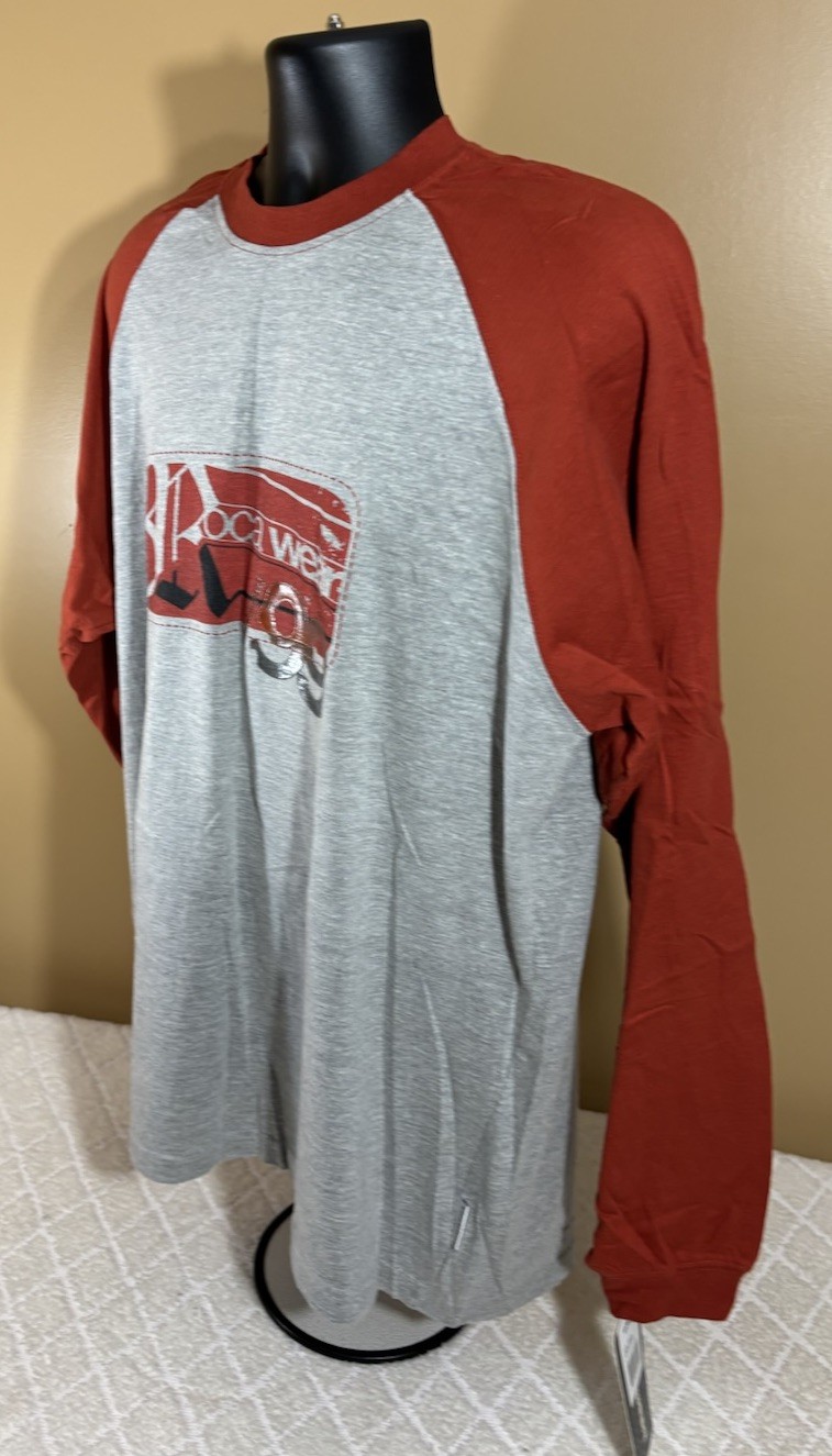 NEW Vintage Rocawear 99 Graphic Long Sleeve Shirt Gray/Orange Men’s Size L gallery