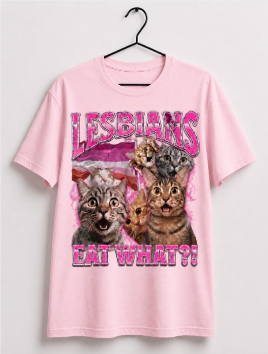 Lesbian Cat Lover T Shirt Funny LGBTQ Pride Graphic Tee Cute Kitty Gift Unisex gallery