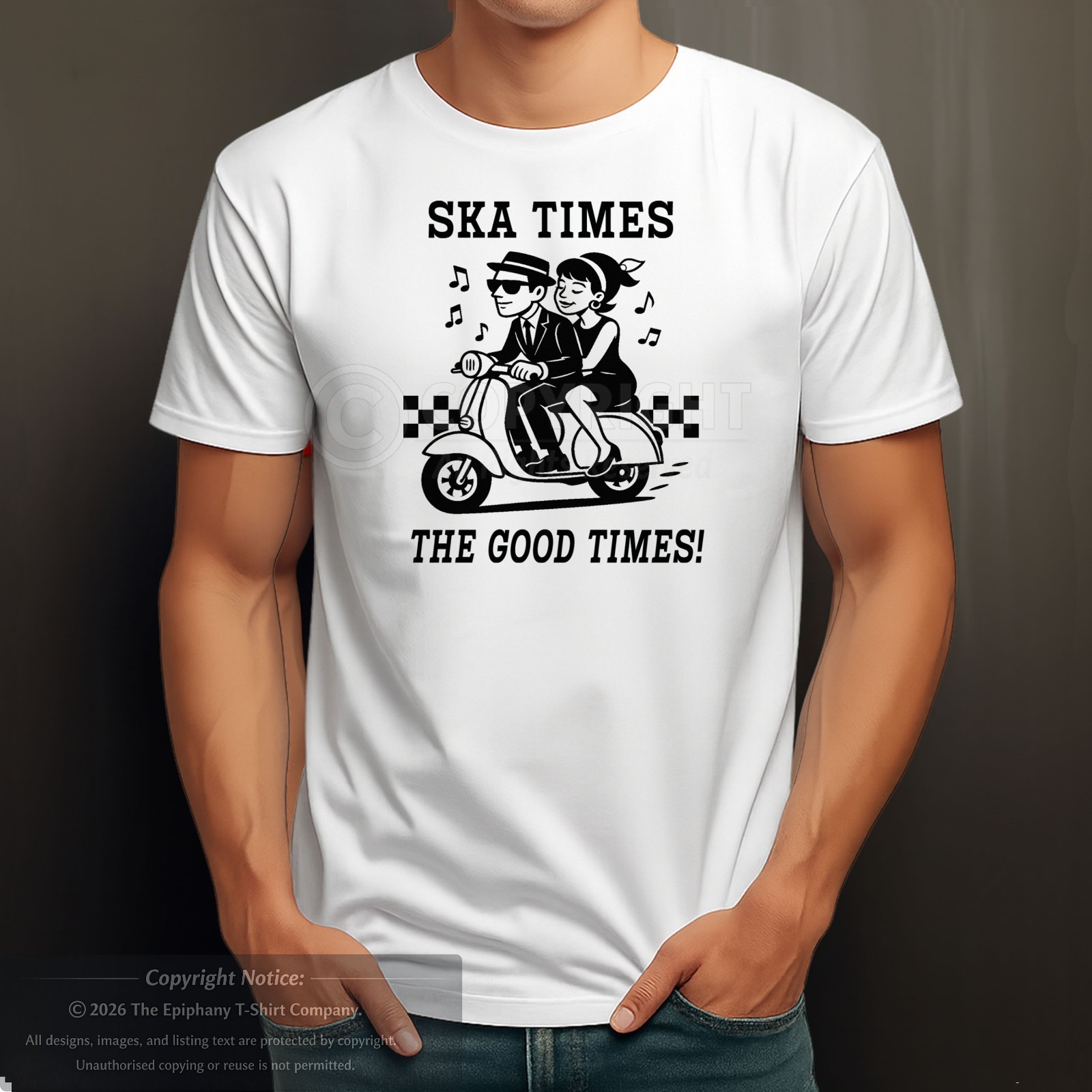 Ska T-Shirt 2-Tone Two Tone The Specials Beat Madness Fun Design Rude Boy Girl