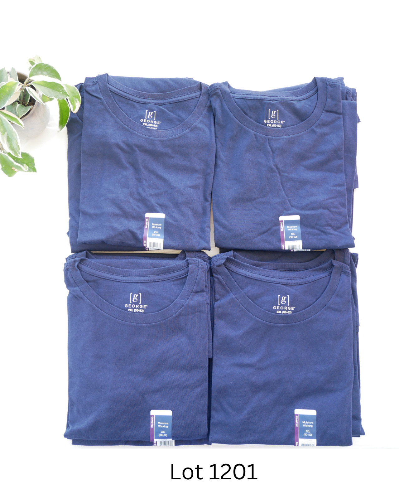 WHOLESALE LOT (12) Men’s Dark Navy 2XL TShirts BRAND NEW with Tags! gallery