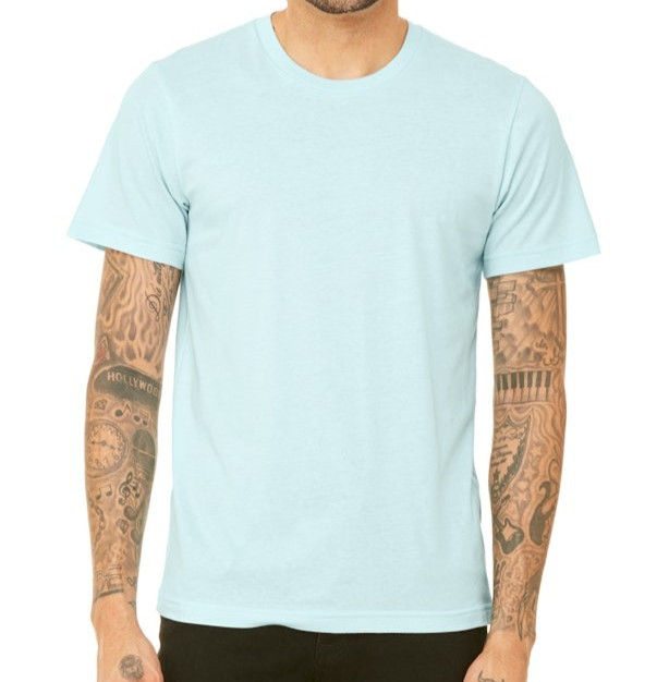 True Classic Classic Baby Blue Crew Neck T-Shirt New
