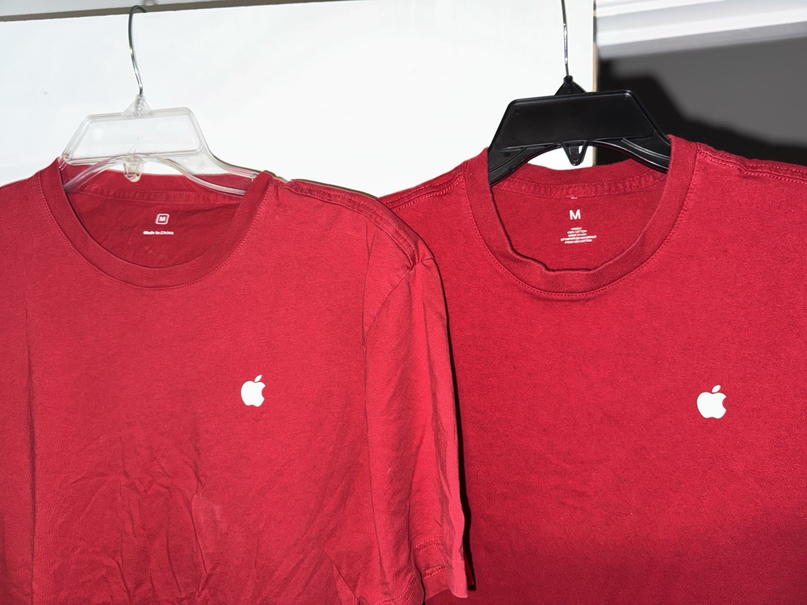APPLE Official MAC Computer Employee RED Tech Staff T-Shirt Lot of 3 Medium gallery