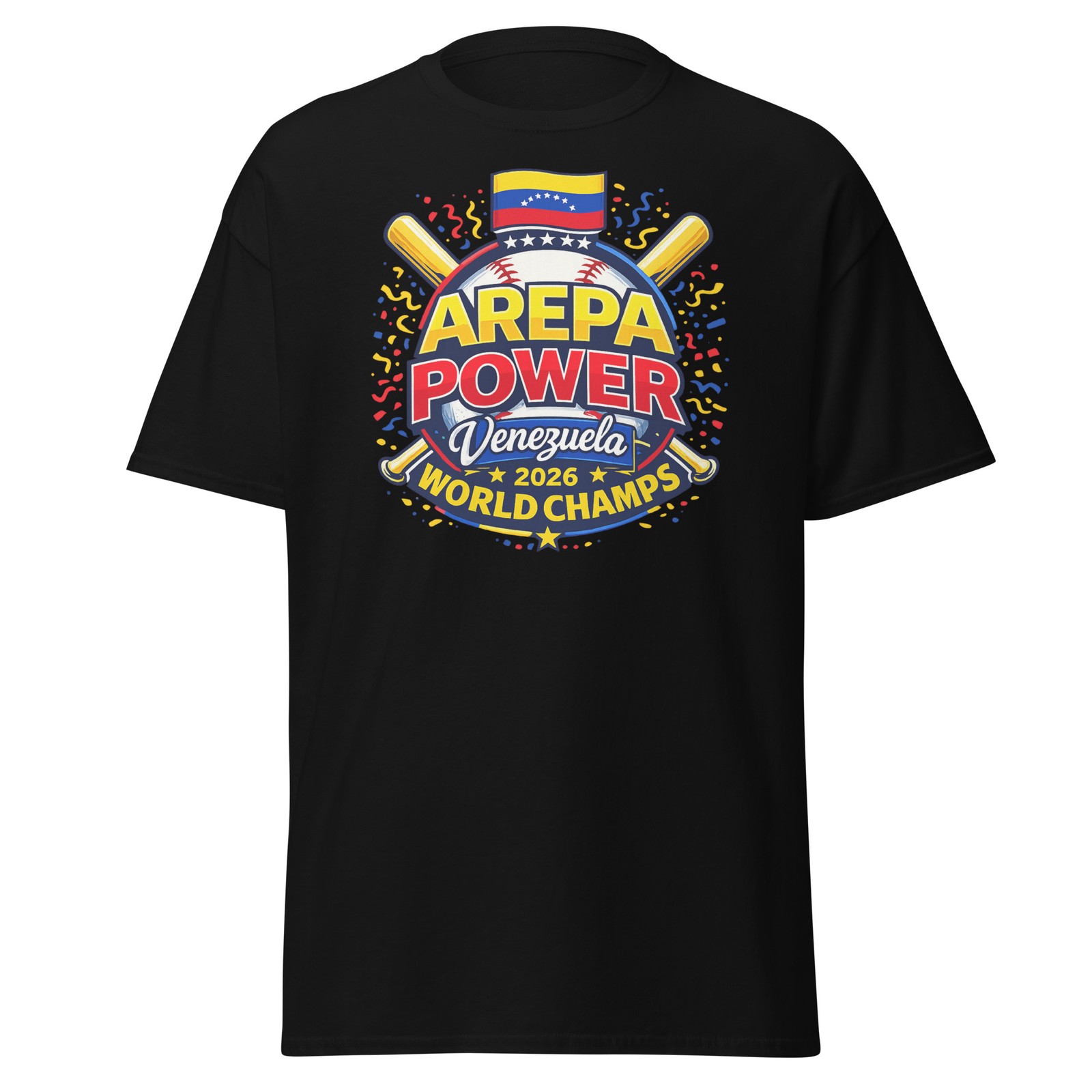 Venezuela WBC 2026 Champs Shirt Arepa Power Baseball Fan Tee gallery