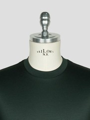 NEW RICHARD SMITH GREEN LORO PIANA WOOL AUSTRALIS AQUA T-SHIRT EU 56 – US 46 –