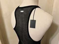 DSQUARED² SUMMER BLACK RACER MESH MUSCLE TANK TOP THIRT SINGLET XXL SLIM FIT