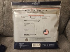 2x Jockey Essentials Men’s Made in America Cotton Crew Neck T-Shirt Med 2 Pack