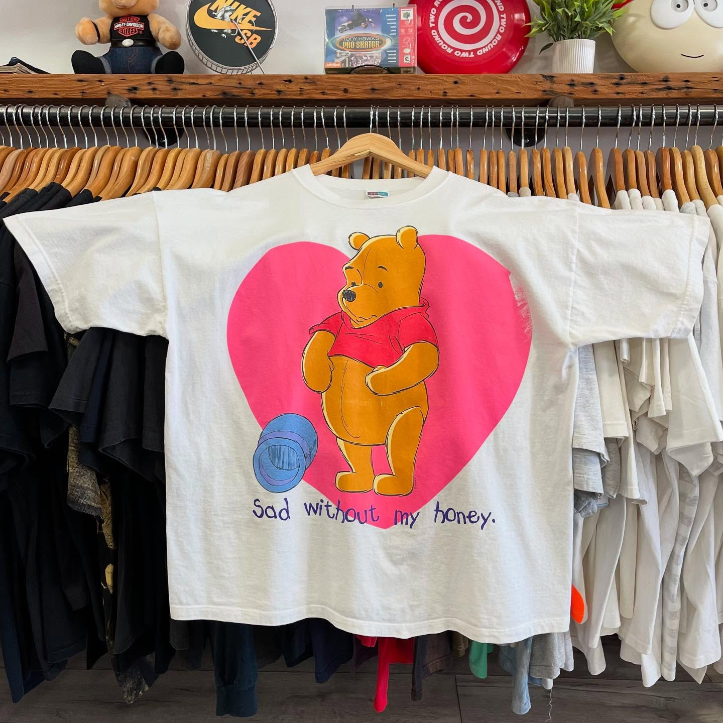 Vintage 90’s Winnie the Pooh Cartoon Movie Cover T Shirt S-5XL