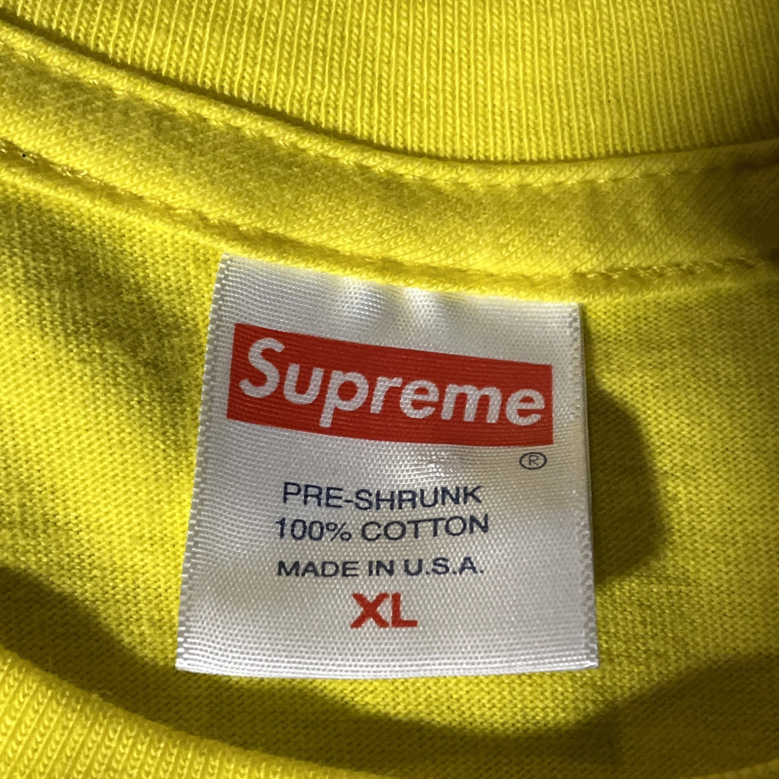 Supreme Tupac Hologram Tee Yellow Men’s XL SS20 Worn Once Graphic T Shirt gallery