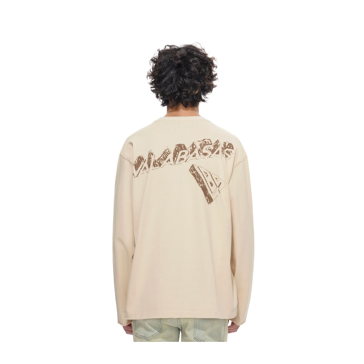 Valabasas Long Sleeve Shirt Piece Mens Cream VLBS-VSL1-1012 gallery