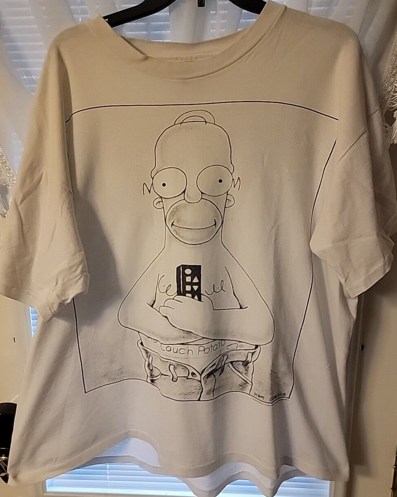 The Simpsons – Homer Couch Potato Vintage T-shirt XL 1994