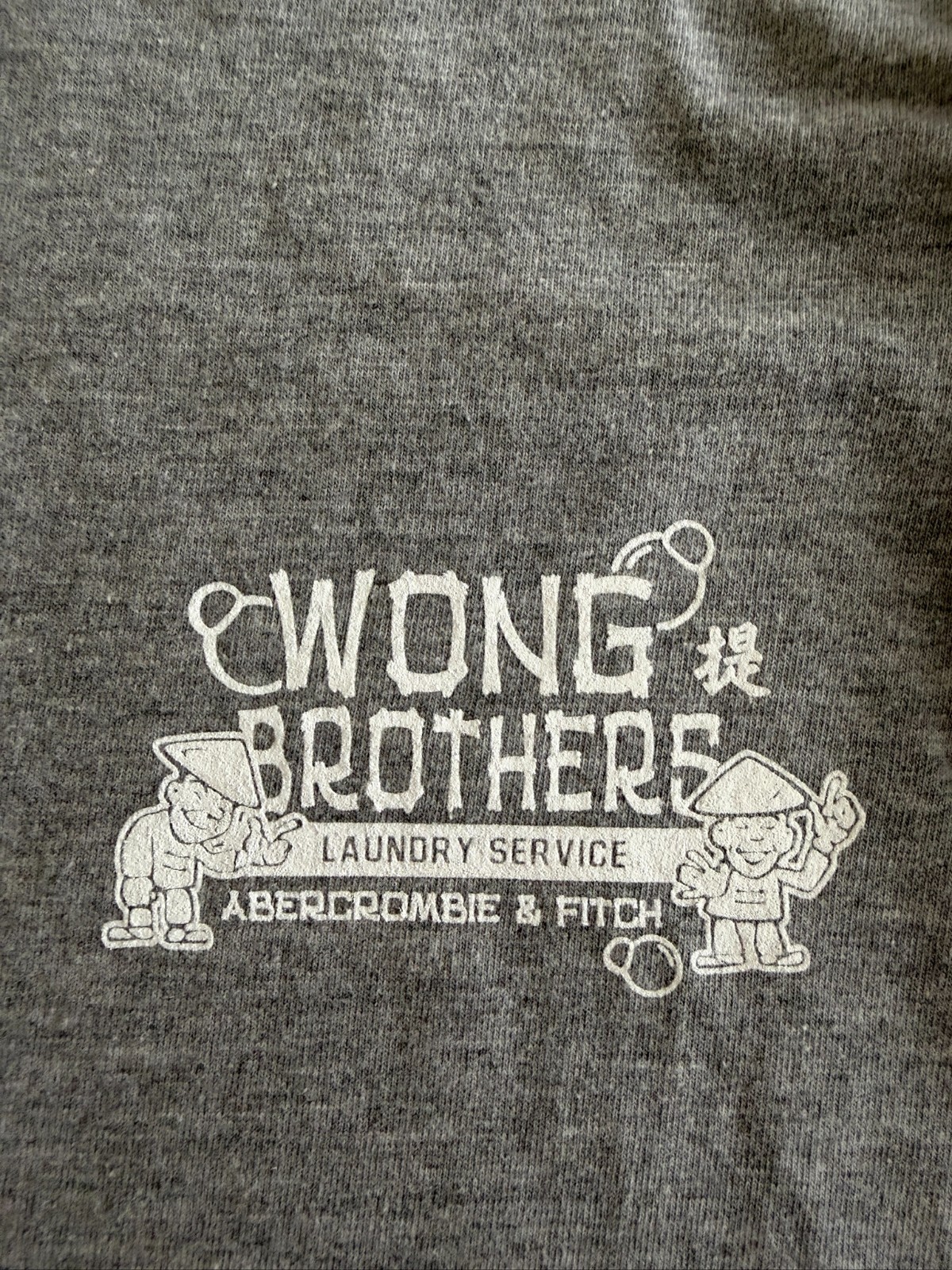 Extremely Rare Famous Offensive Abercrombie & Fitch Wong Brothers Shirt Large gallery