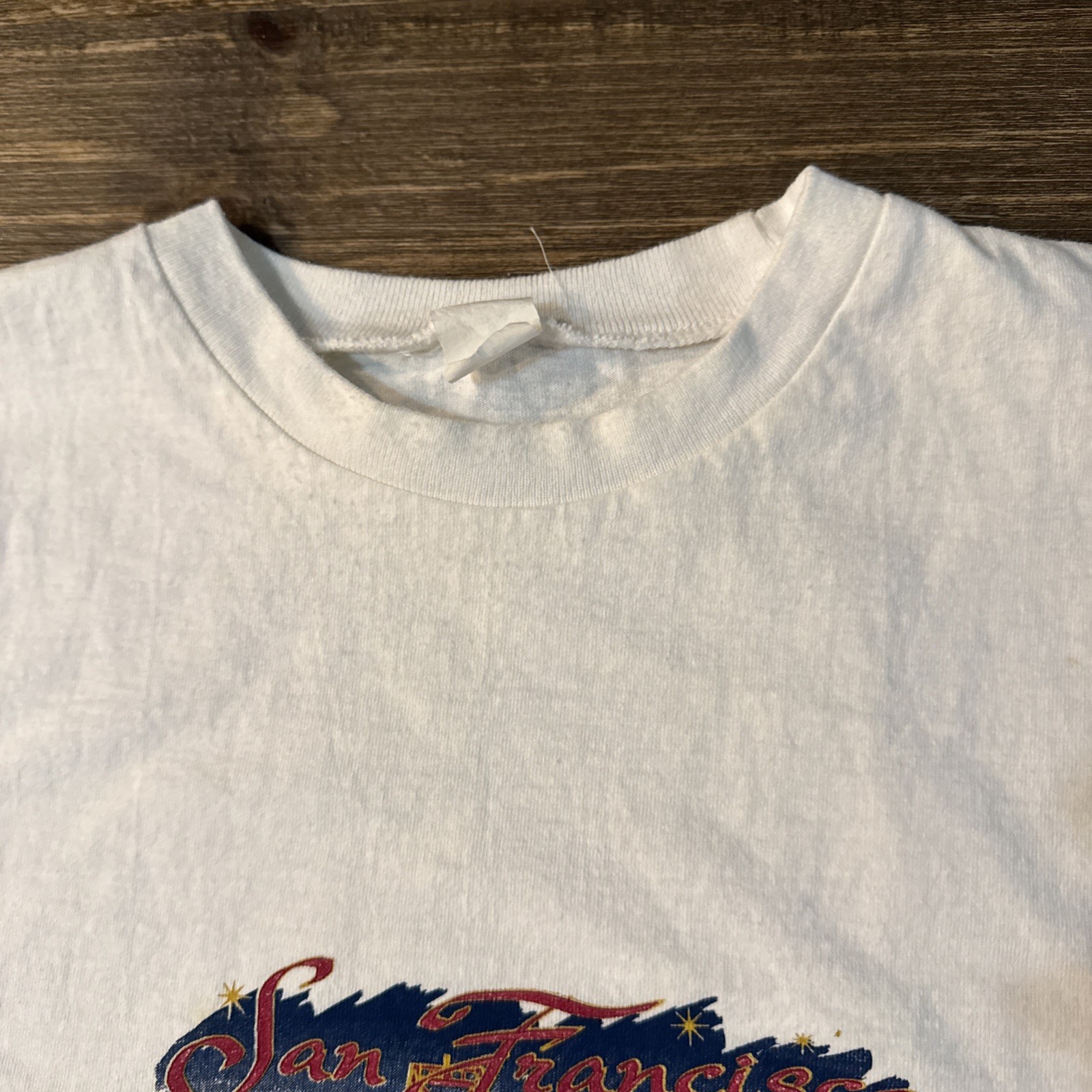 Vintage San Francisco Bridge The City By The Bay T Shirt 1997 L White READ gallery