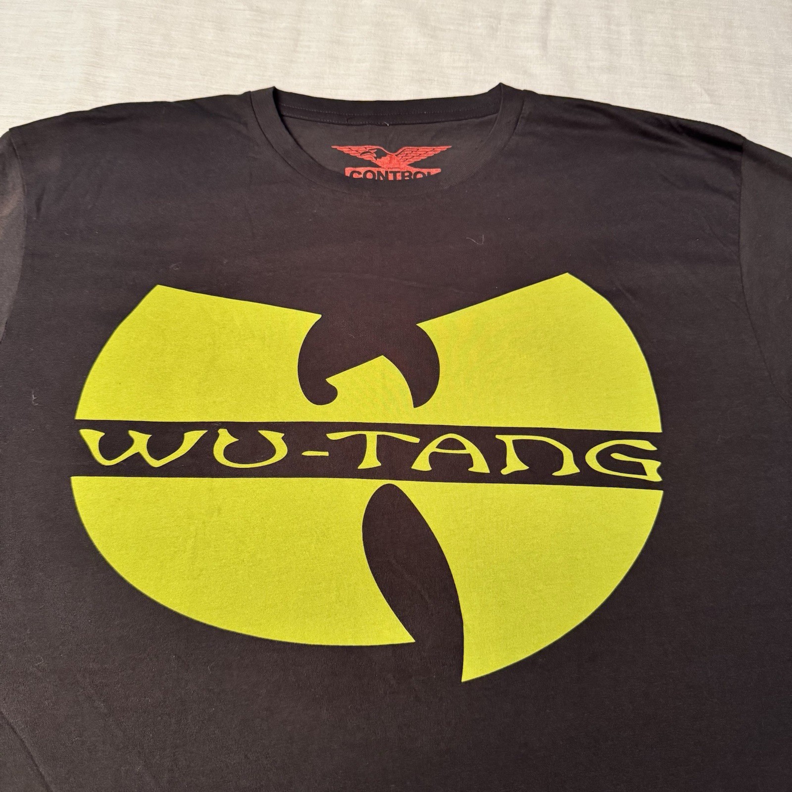 Wu-Tang Clan C.R.E.A.M Cash Rules everything Olive Green Logo T-Shirt Sz Medium gallery