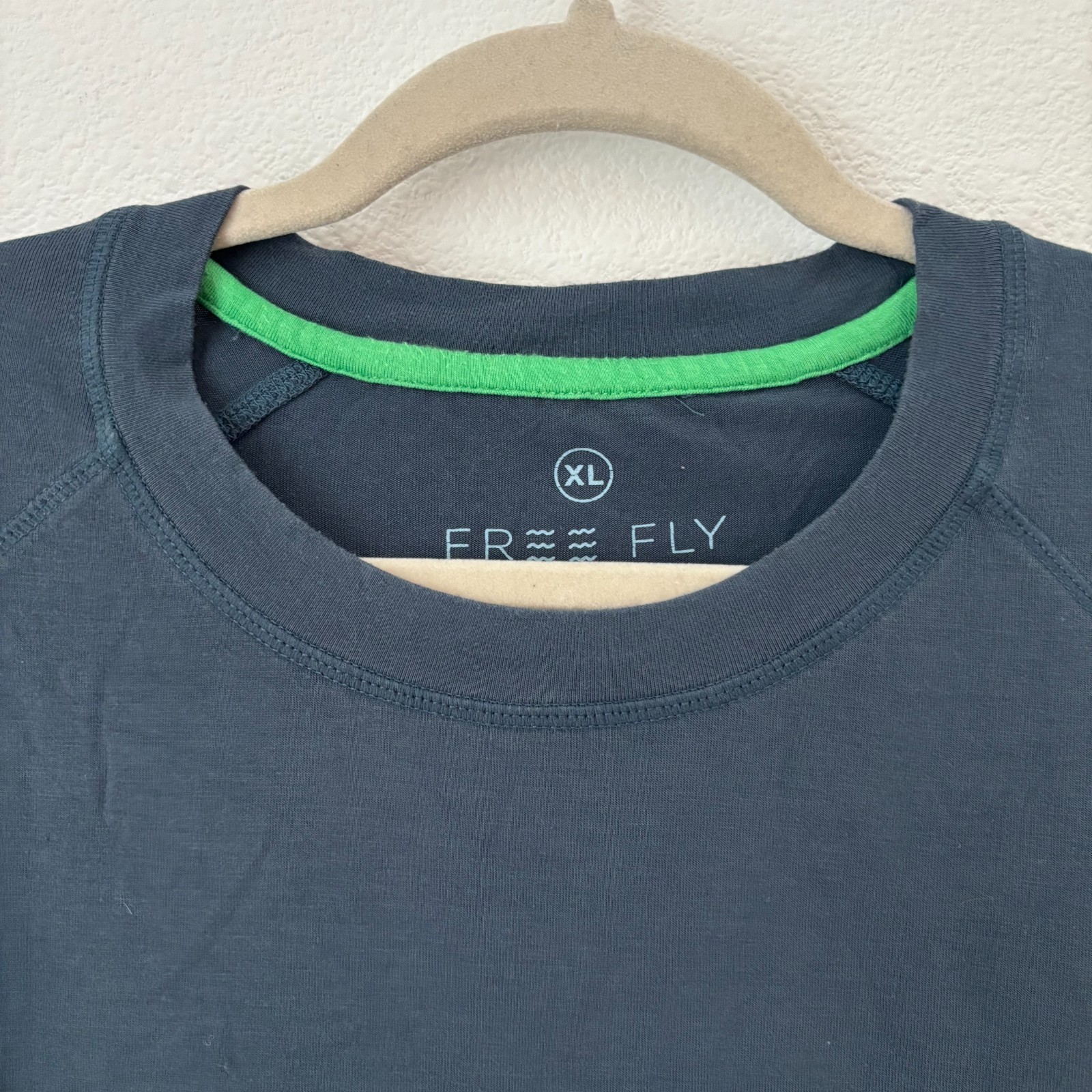 Free Fly Shirt Men's XL Gray Blue Short Sleeve Performance Bamboo Viscose Tee gallery